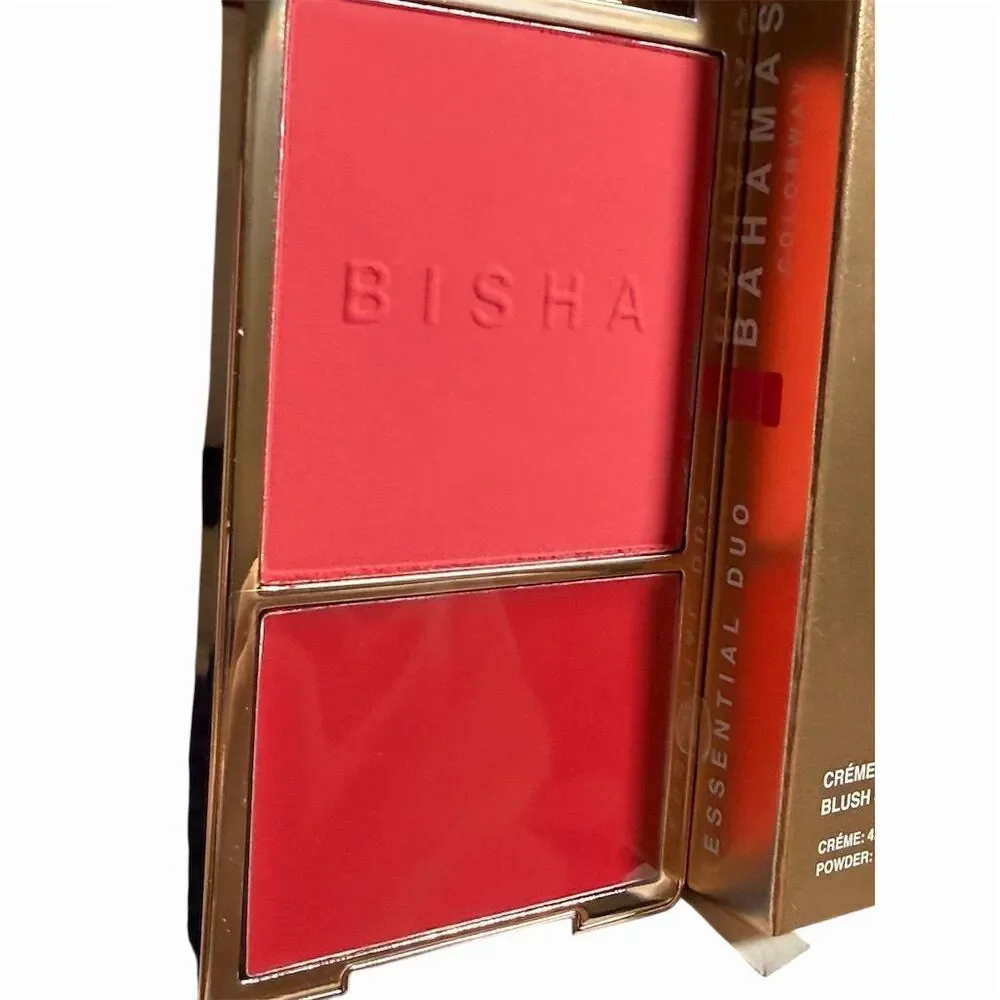 Bisha Essential Duo Blush Bahamas Radiant Cream-to-Powder Compact